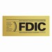 FDIC 1-Sided Outdoor Decal-Gold